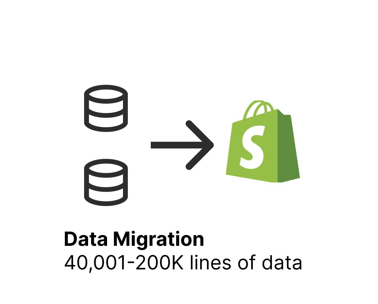 Data Migration Services: 200,001-500K lines of data