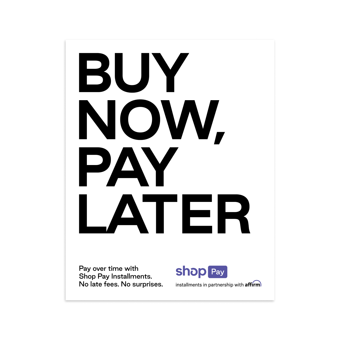 Shop Pay Installments marketing kit